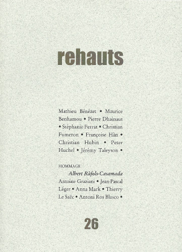  Rehauts - n°26 - Jean-Luc Sarré, Autoportrait au père absent